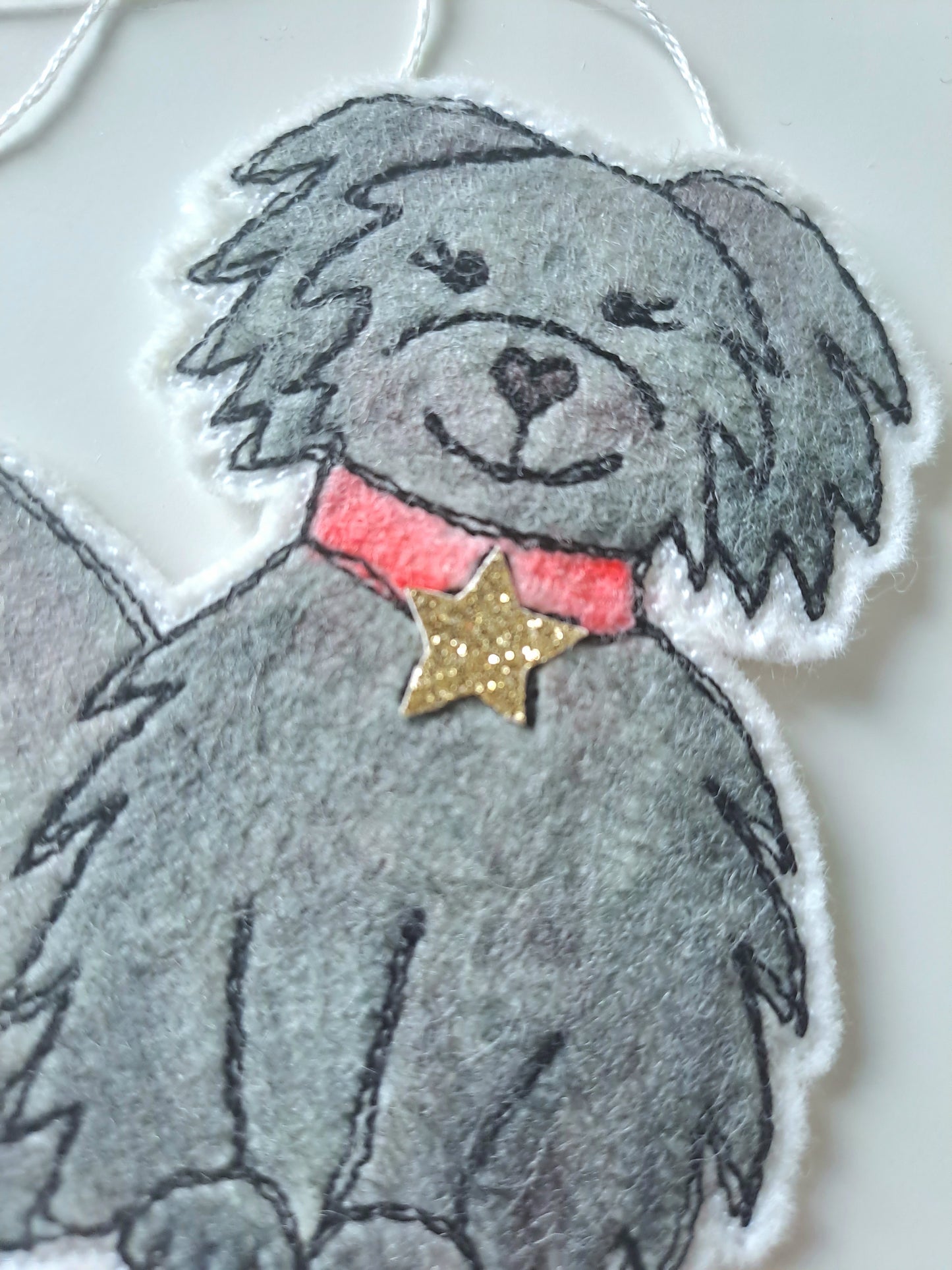 Jet the 'Good Dog' Decoration (Red Collar)
