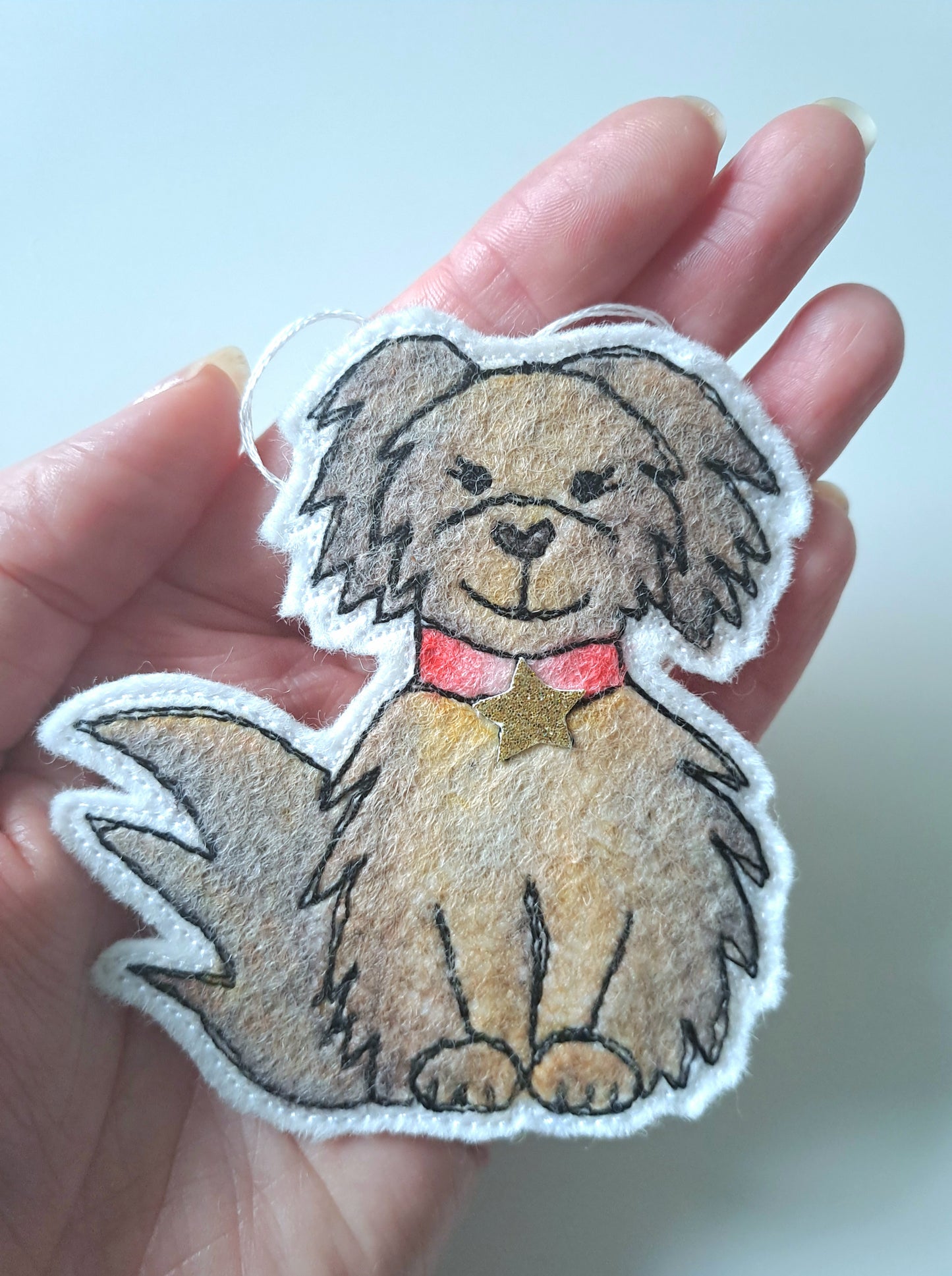 Toffee the 'Good Dog' Decoration (red collar)