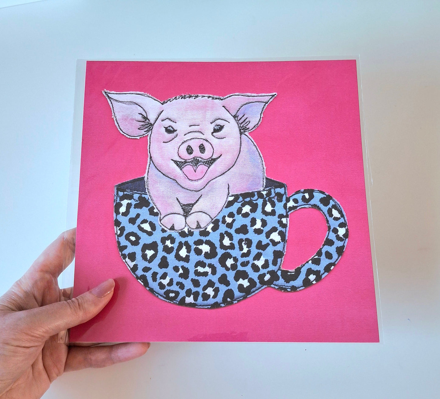 Chamomile The Teacup Pig Print