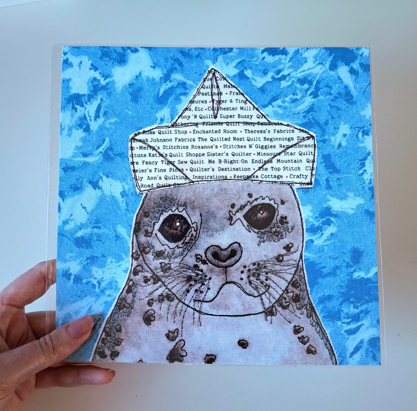 Samson The Paper Hat Seal Print