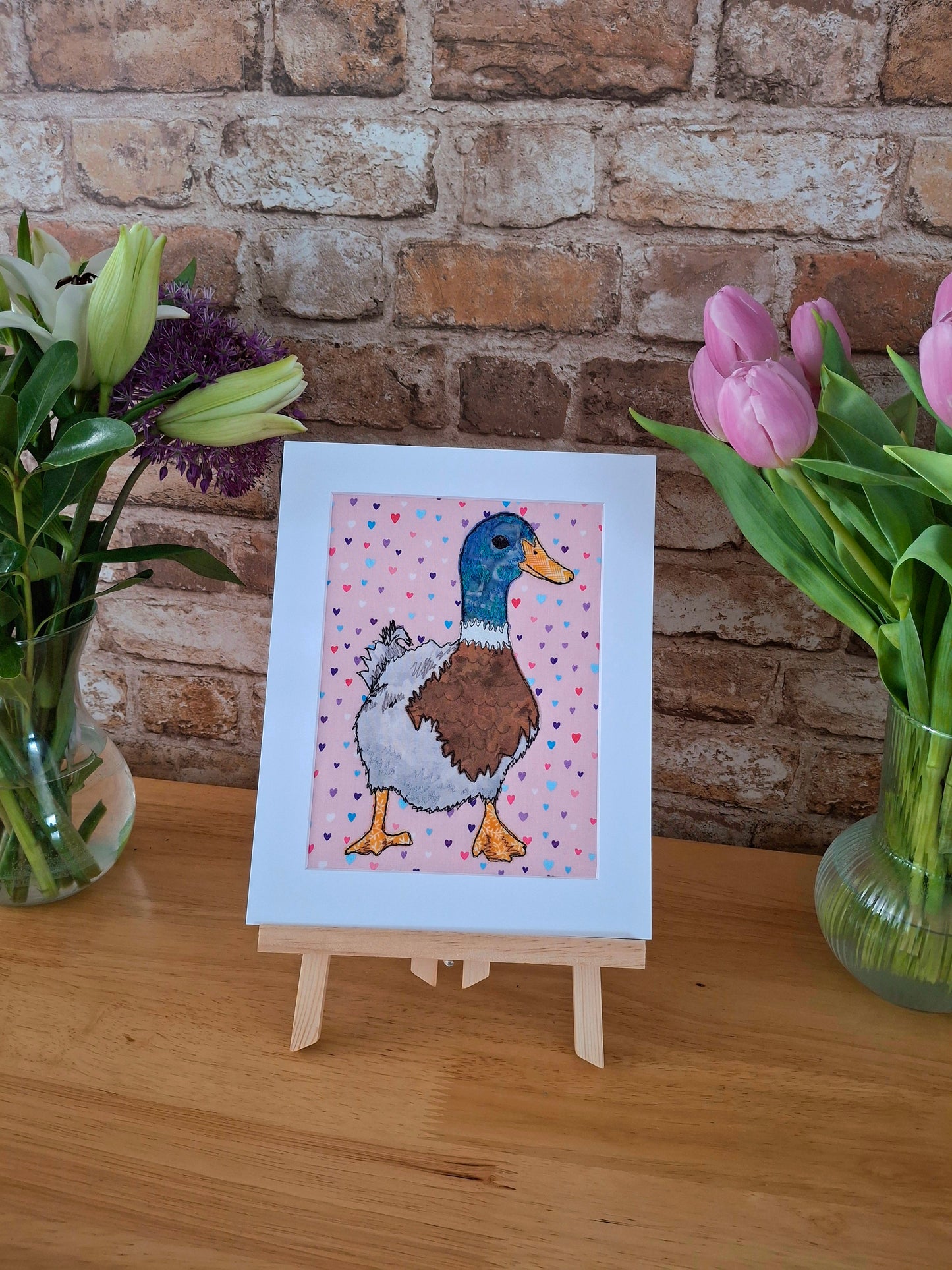 Original Textile Art - Darcie the Duck