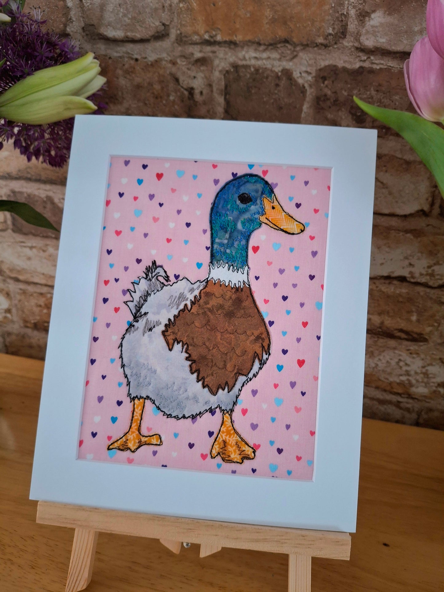 Original Textile Art - Darcie the Duck