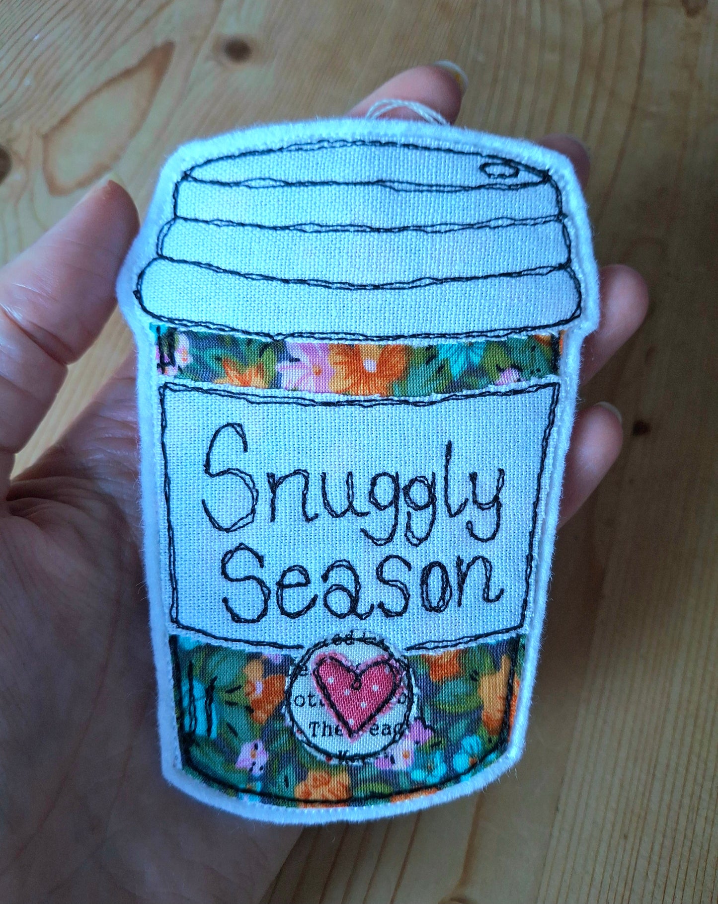 Snuggly Season Coffee Cup Hanging Decoration