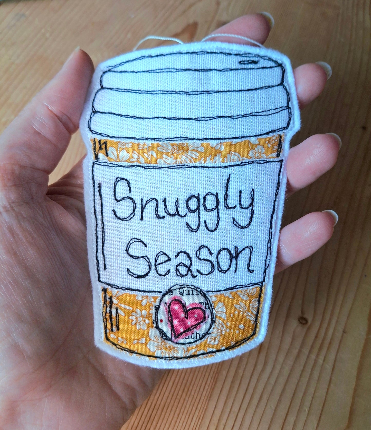 Snuggly Season Coffee Cup Hanging Decoration