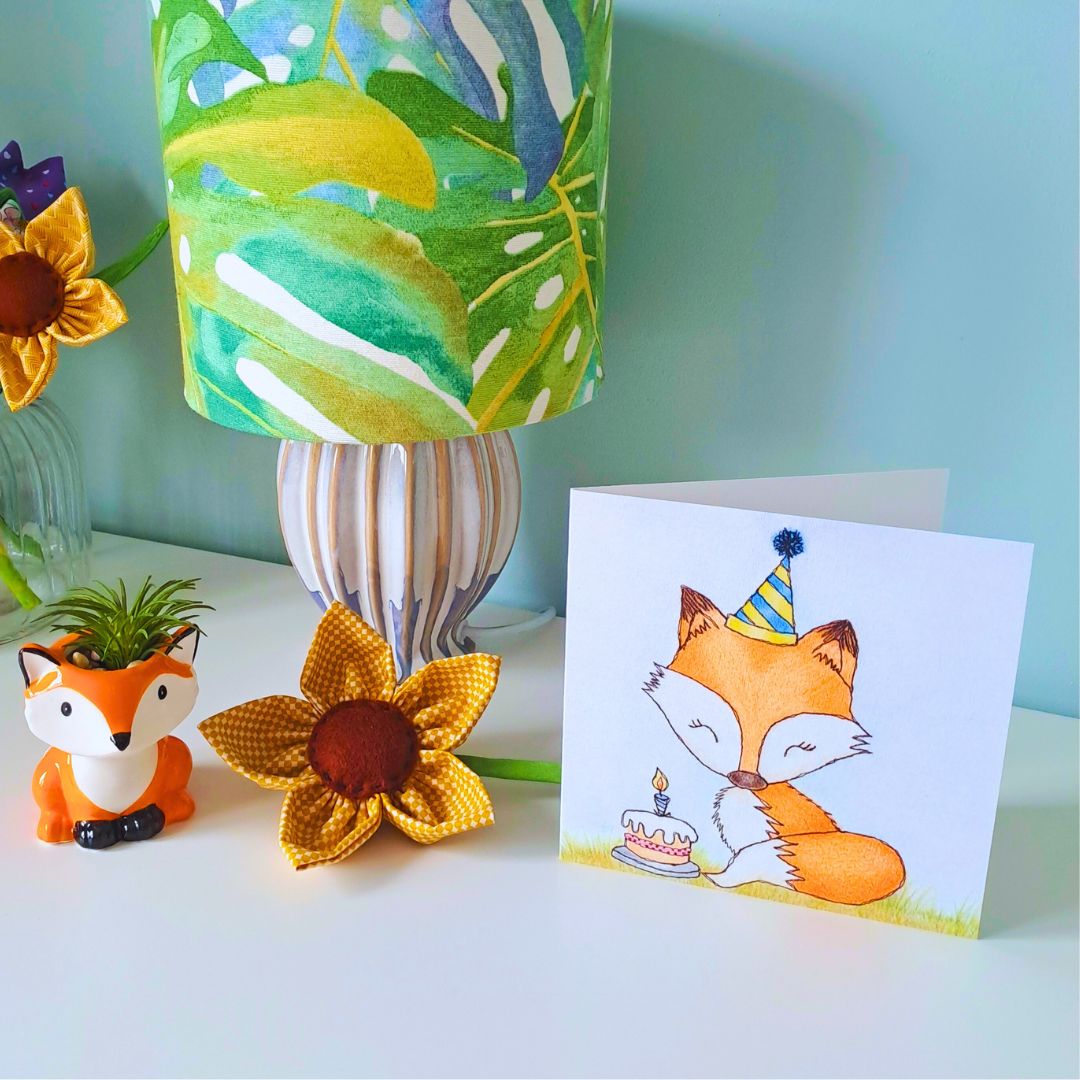 Celebration Fox Greetings Card