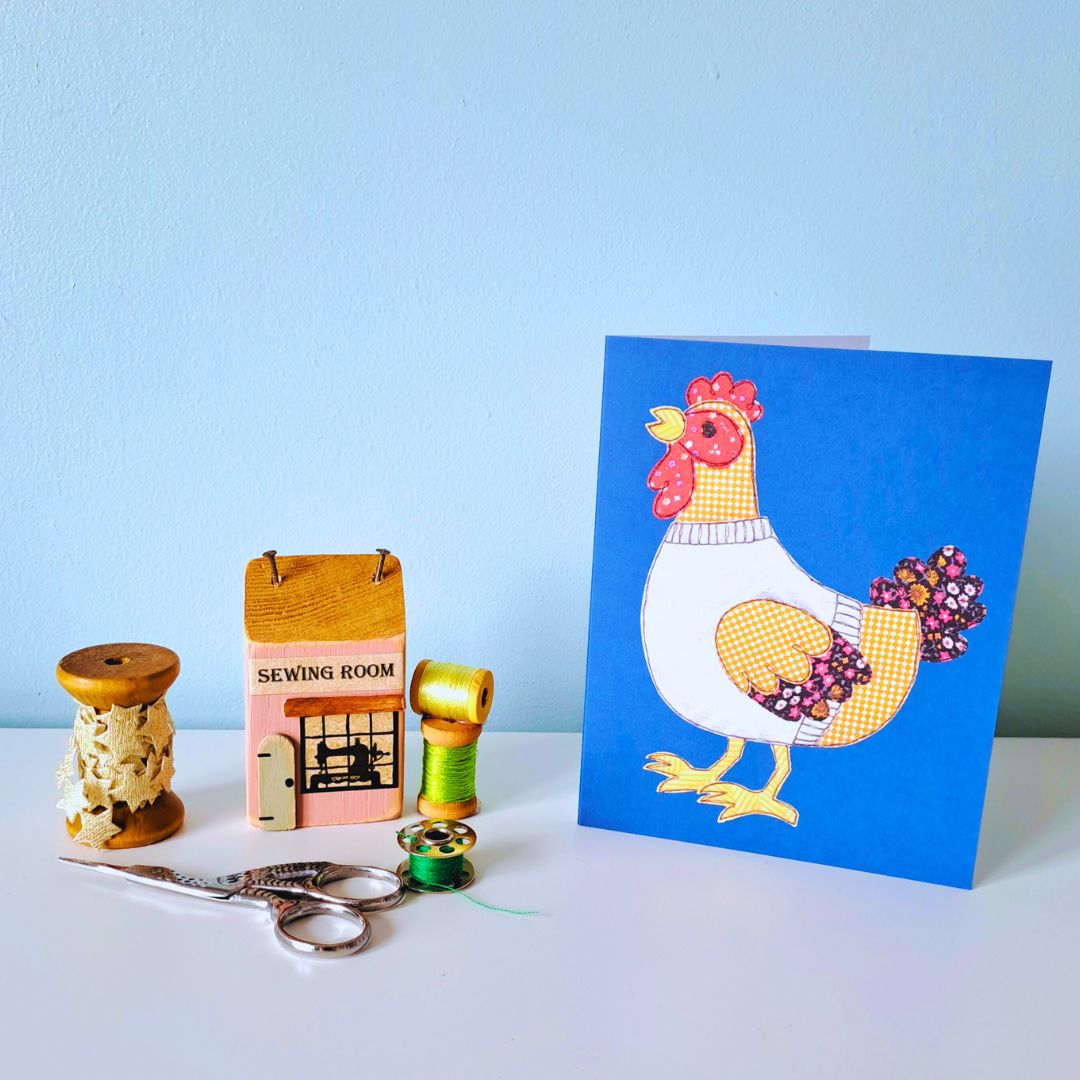 'Clementine The Jumper Wearing Chicken' Greetings Card