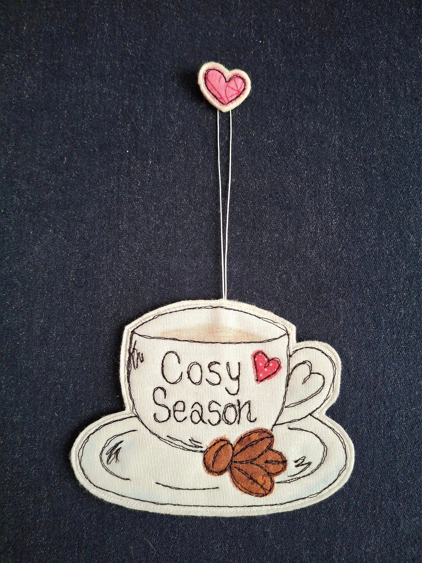 Cosy Season Coffee Cup Hanging Decoration