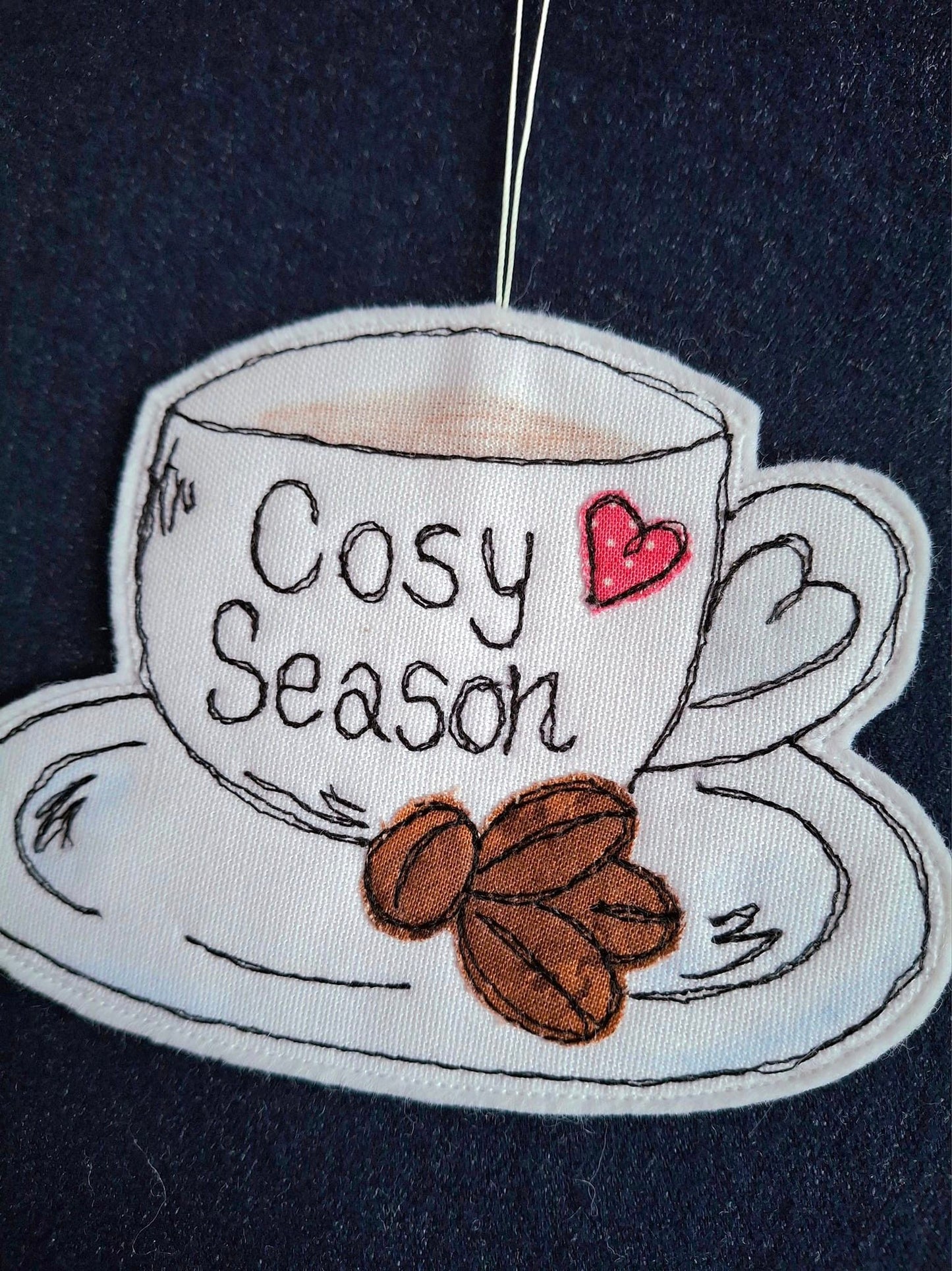 Cosy Season Coffee Cup Hanging Decoration