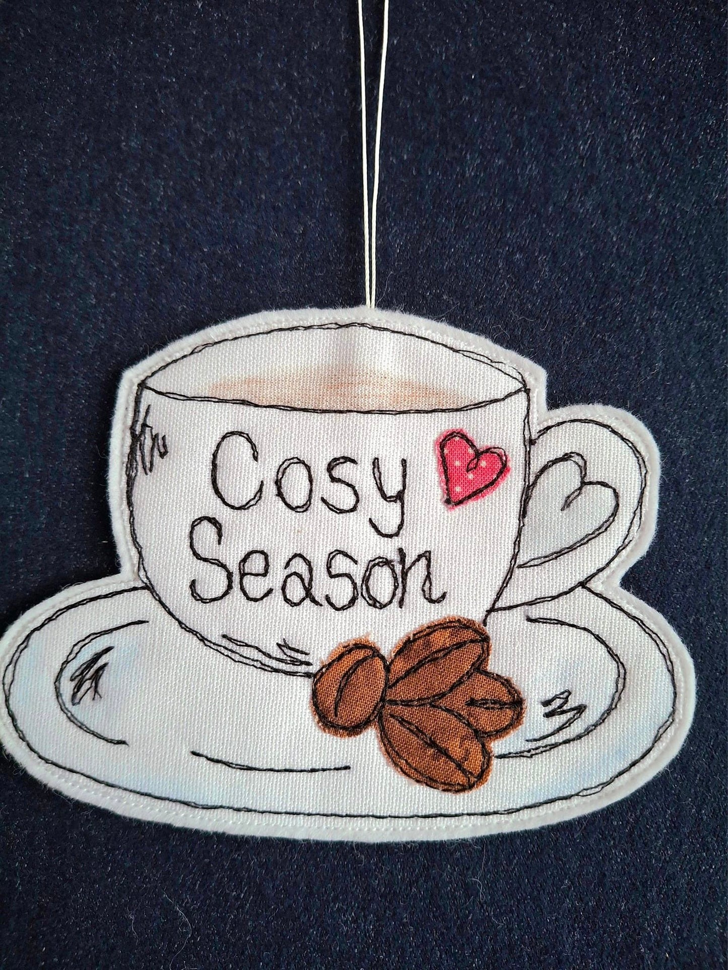 Cosy Season Coffee Cup Hanging Decoration