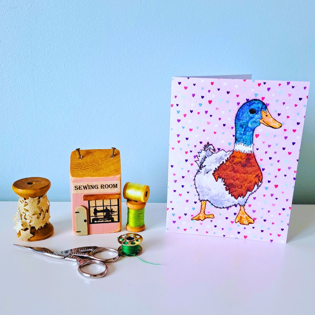 'Darcie The Duck' Greetings Card