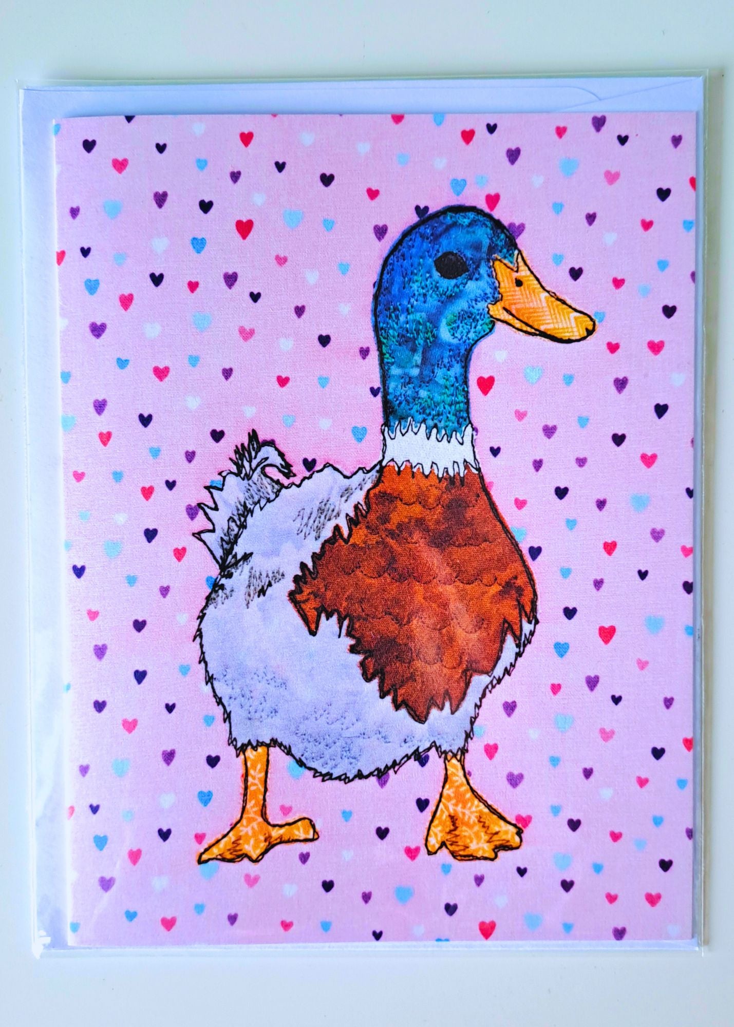 'Darcie The Duck' Greetings Card