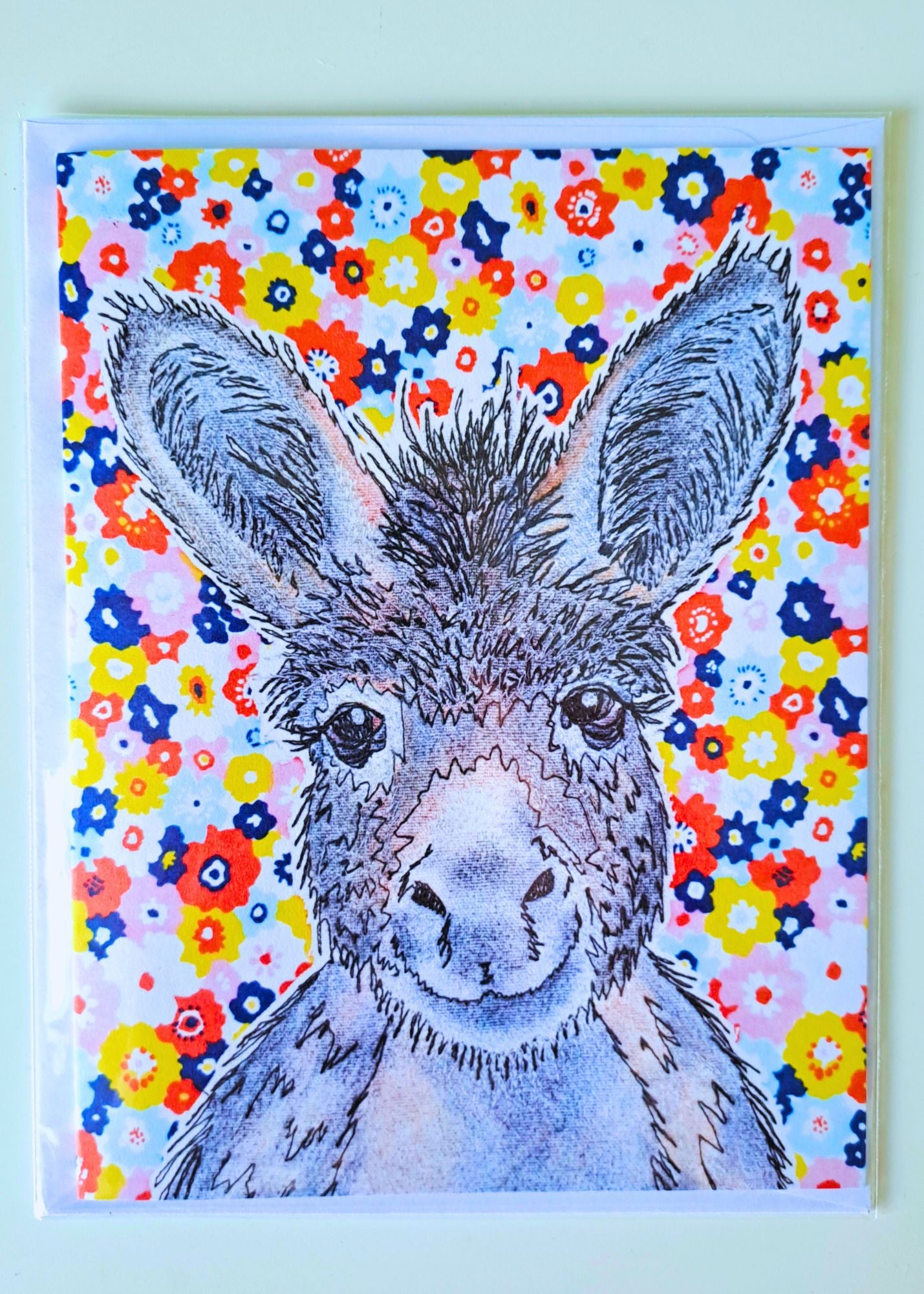 'Dexter the Donkey' Greetings Card