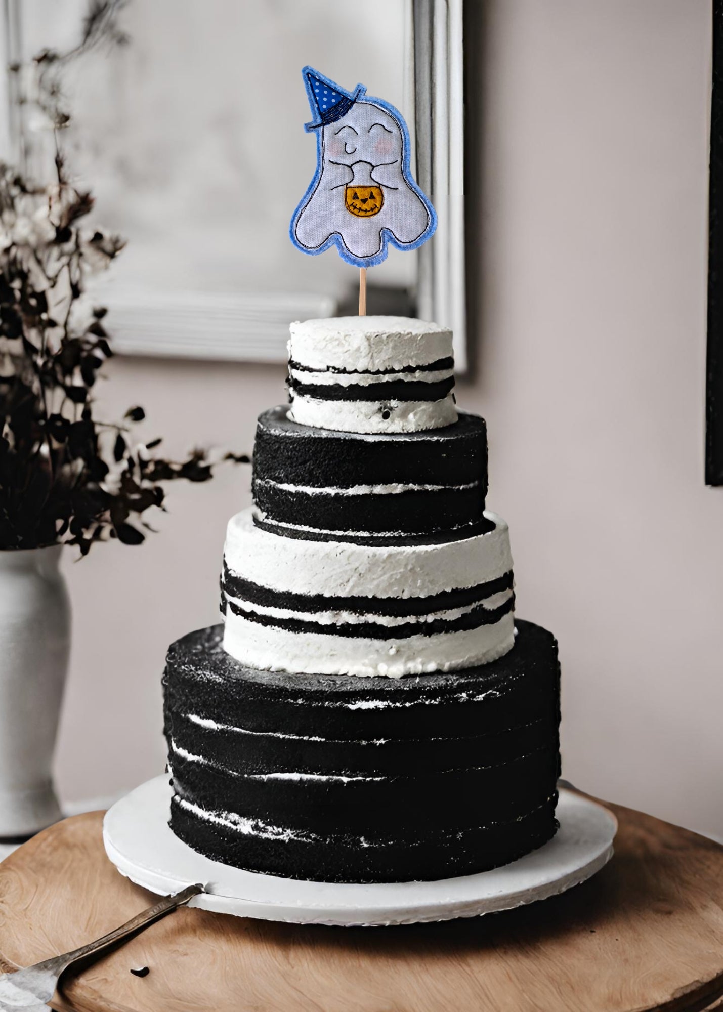 Cute Spook Cake Topper (Blue)