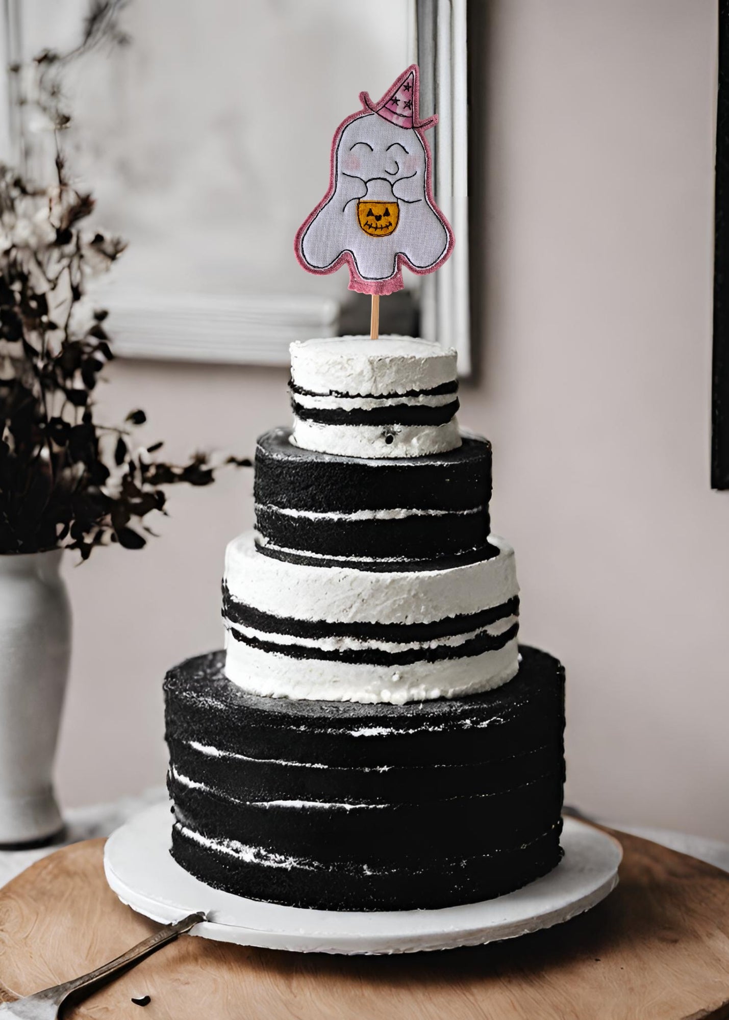 Cute Spook Cake Topper (pink)
