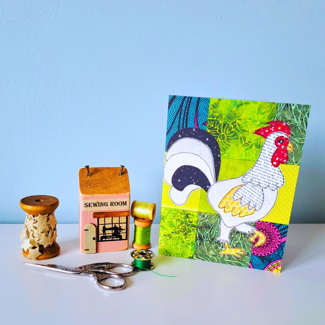 'Reuben the Rooster' Greetings Card
