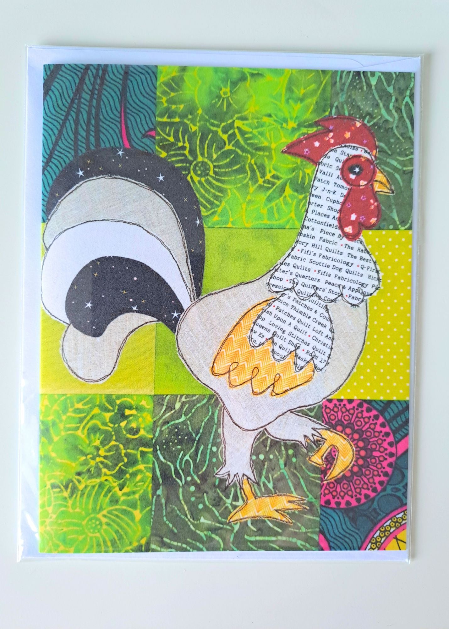 'Reuben the Rooster' Greetings Card