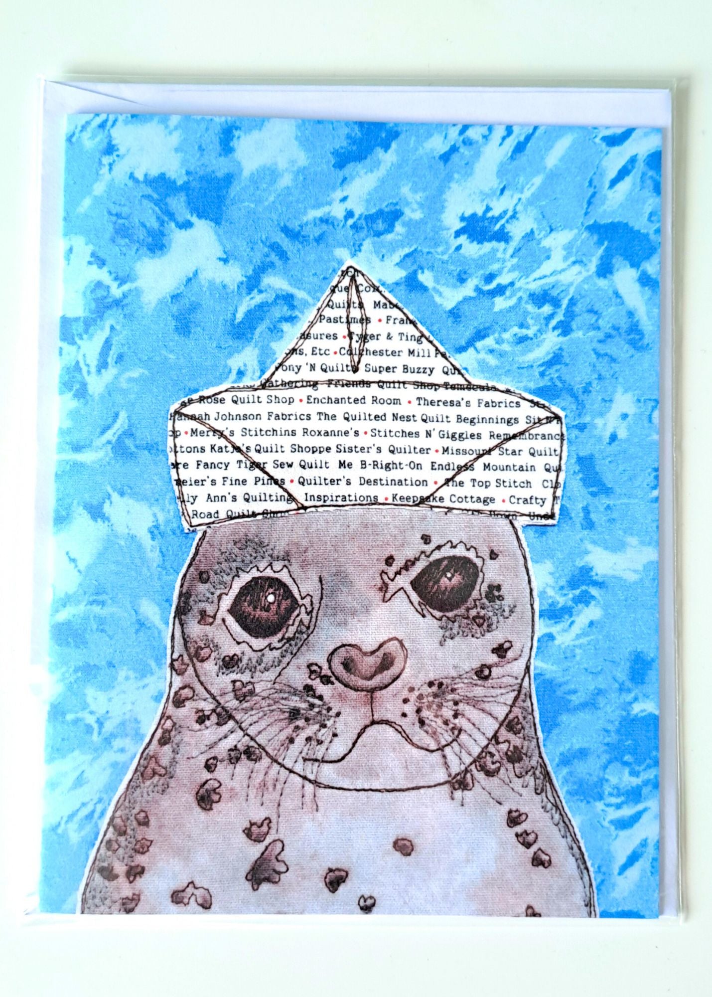 'Samson The Seal' Greetings Card