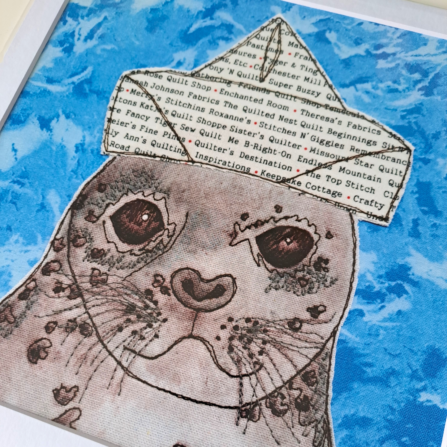 Samson The Paper Hat Seal Print