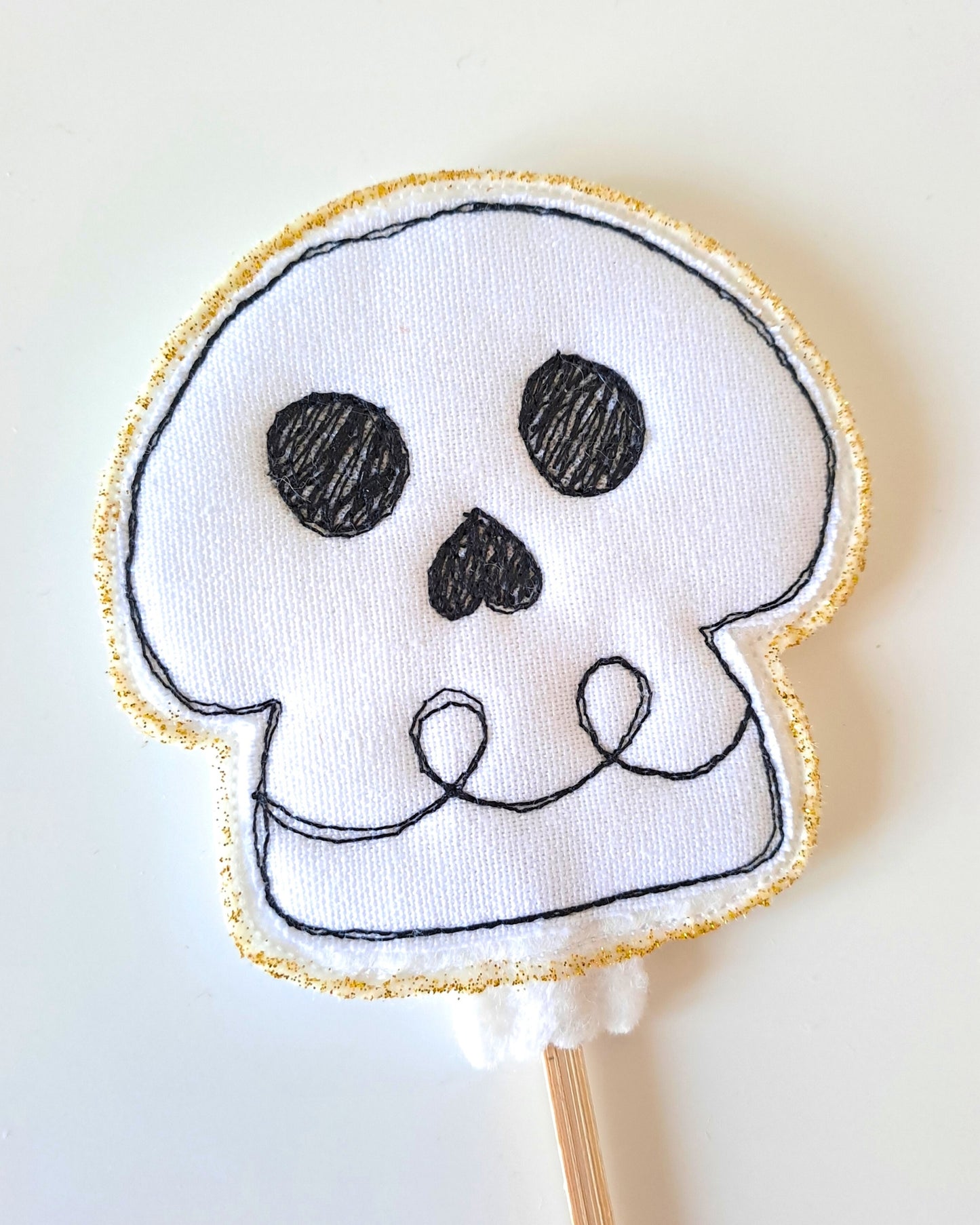 Cute Skull Cake Topper