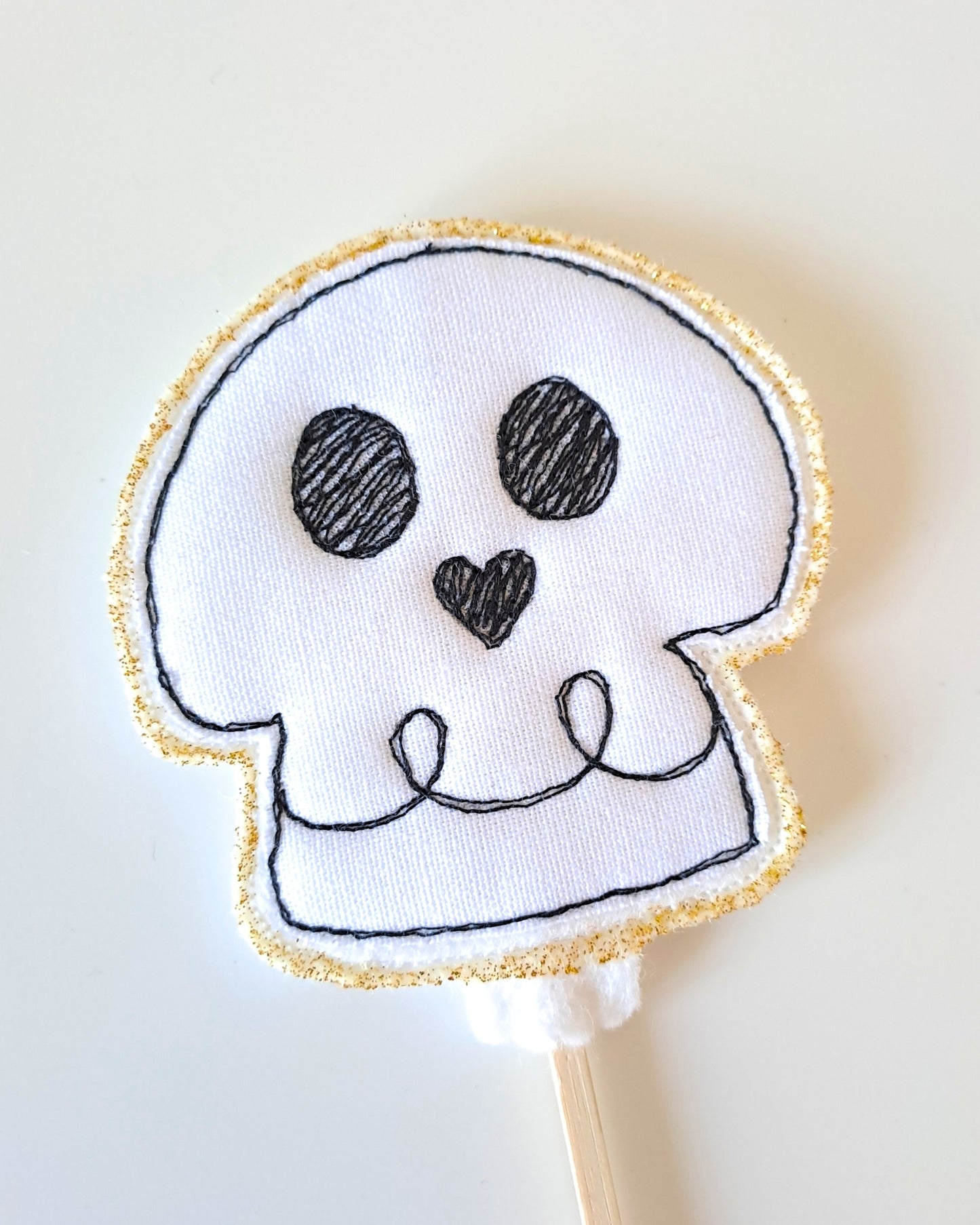 Cute Skull Cake Topper