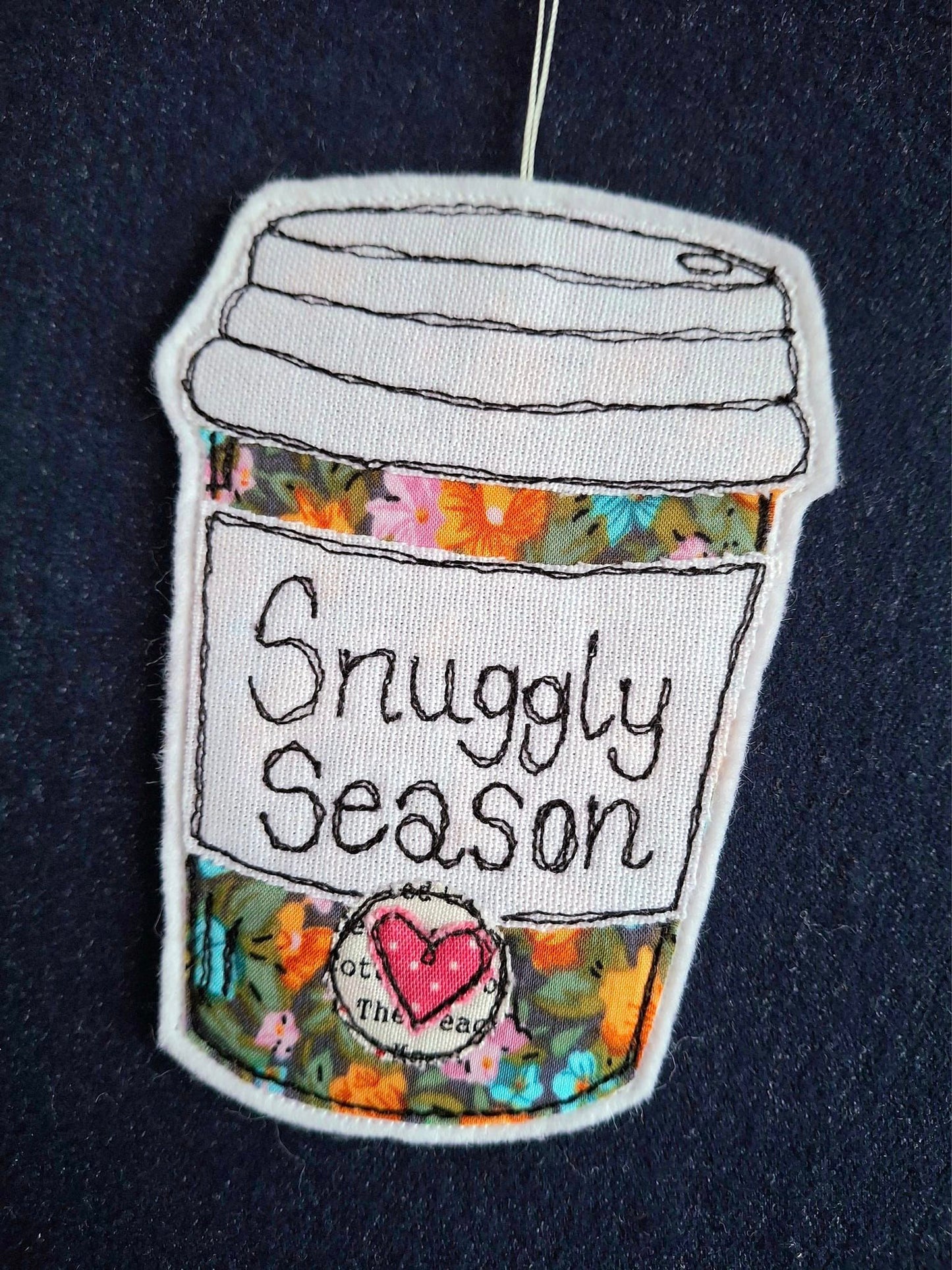 Snuggly Season Coffee Cup Hanging Decoration