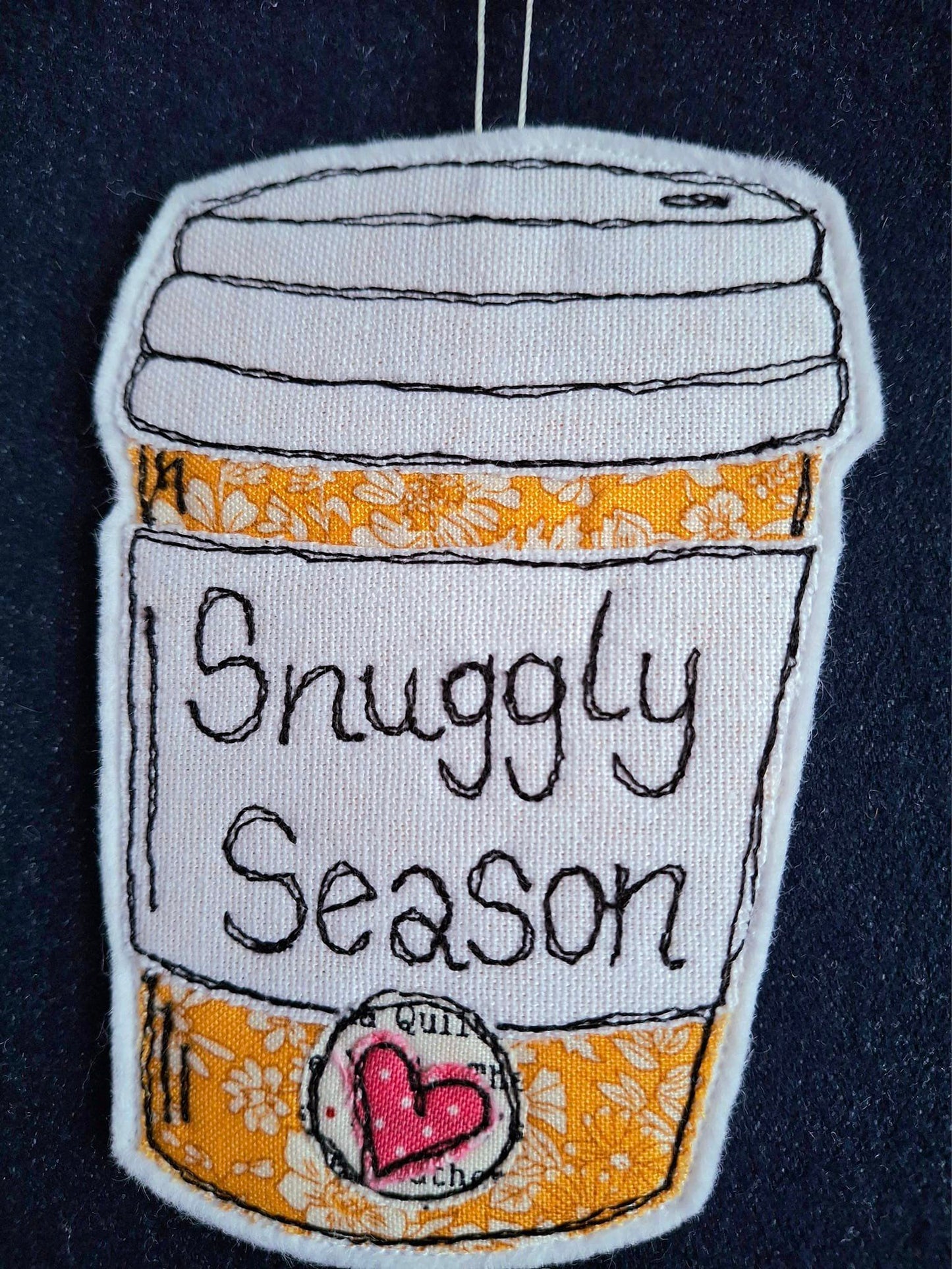 Snuggly Season Coffee Cup Hanging Decoration