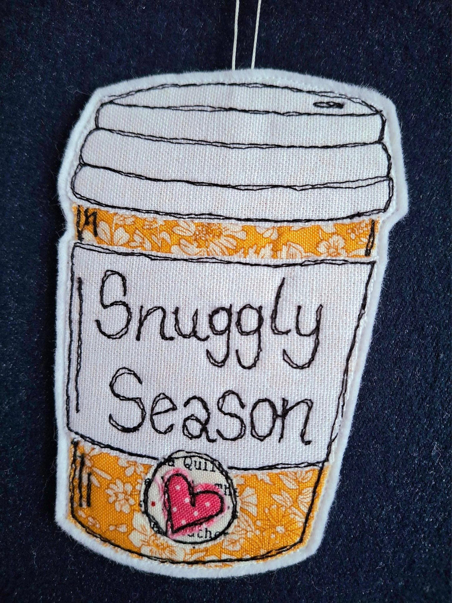 Snuggly Season Coffee Cup Hanging Decoration