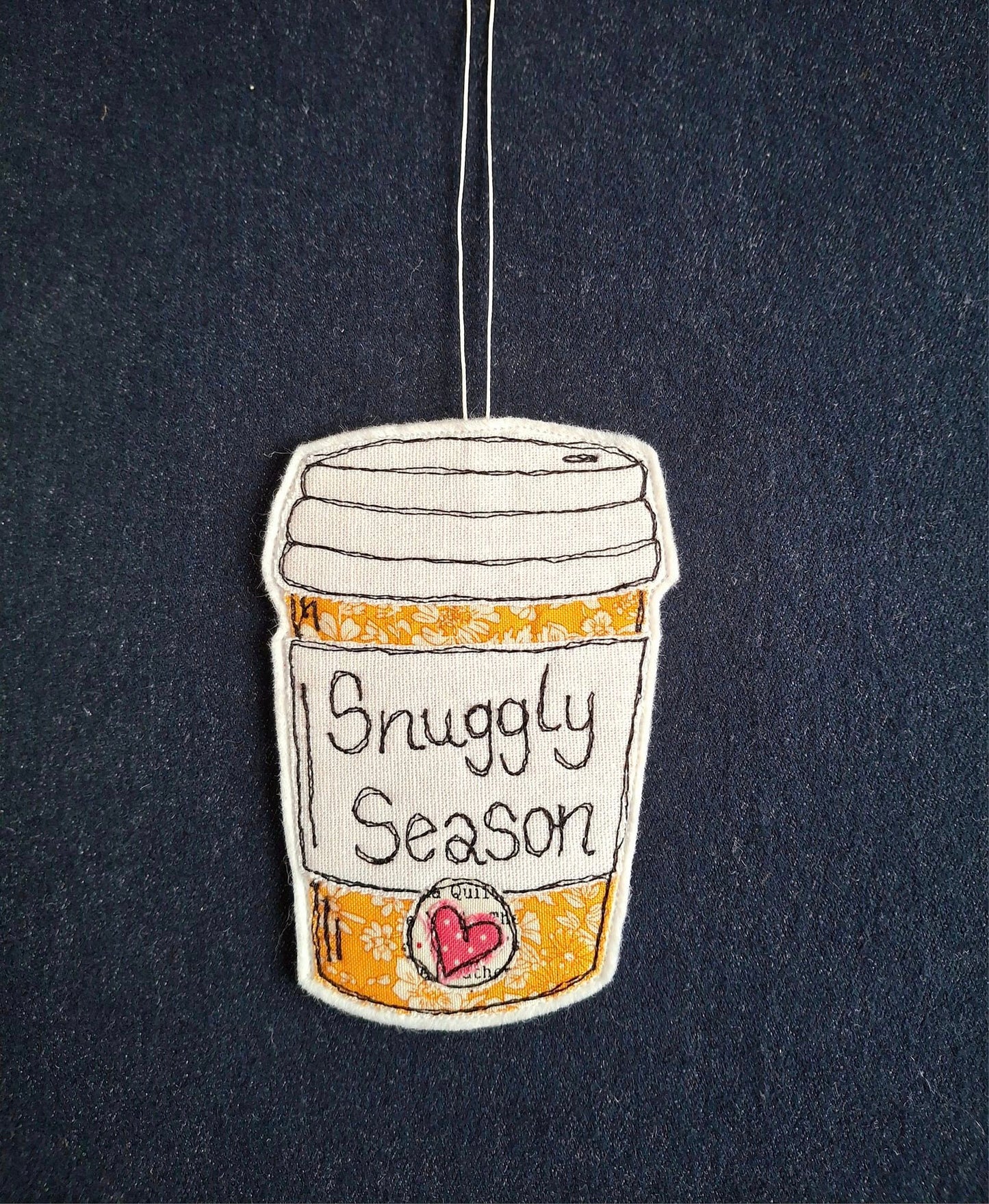 Snuggly Season Coffee Cup Hanging Decoration