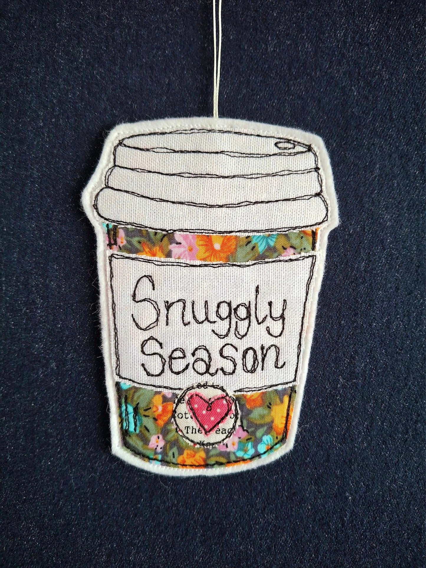 Snuggly Season Coffee Cup Hanging Decoration