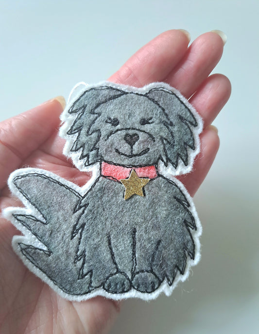 Jet the 'Good Dog' Decoration (Charcoal)