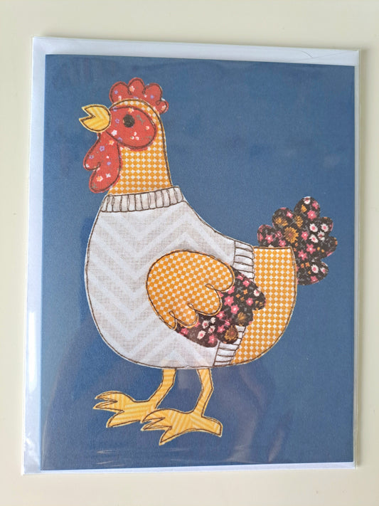 'Clementine The Jumper Wearing Chicken' Greetings Card