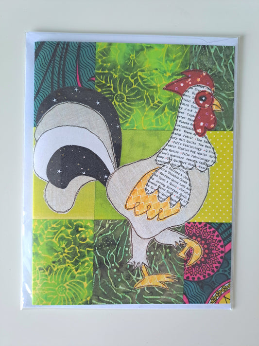 'Reuben the Rooster' Greetings Card