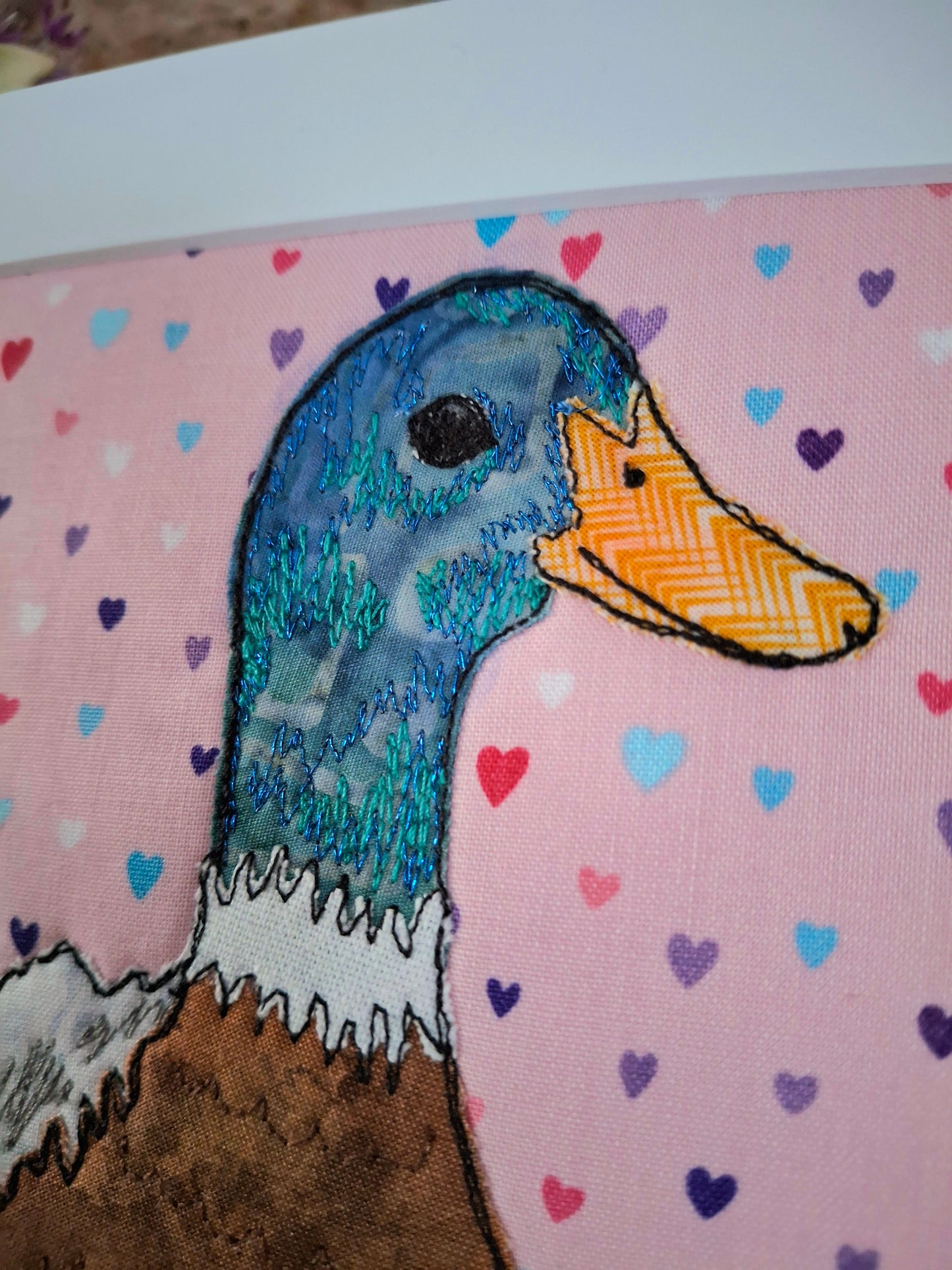 Original Textile Art - Darcie the Duck