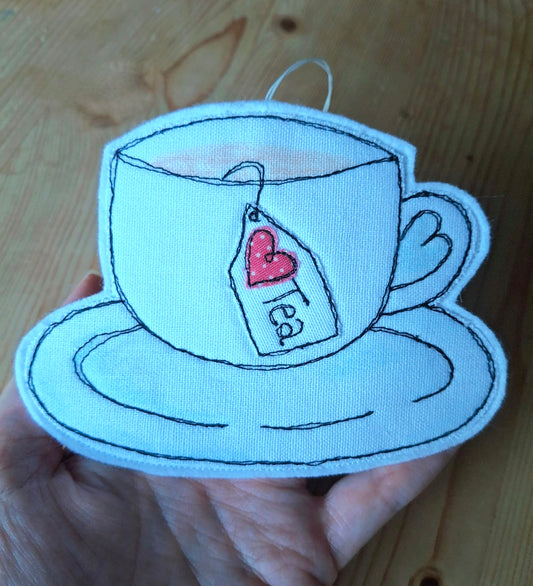 Love Tea Cup Hanging Decoration