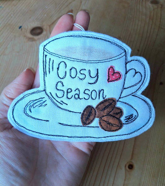 Cosy Season Coffee Cup Hanging Decoration