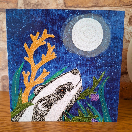 Bluebell The Badger Greetings Card - The Midnight Hour
