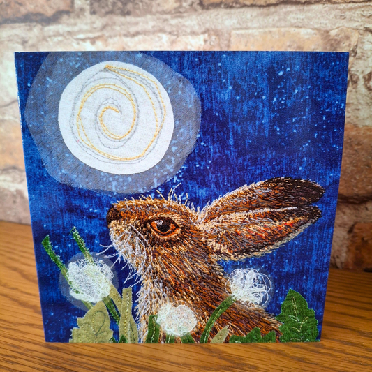 Harriet the Hare Greetings Card - The Midnight Hour