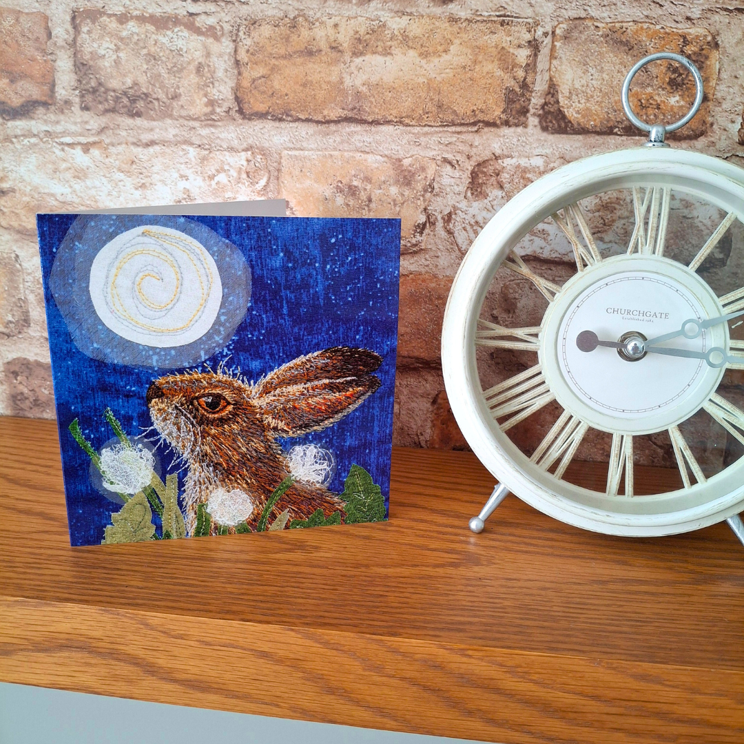 Harriet the Hare Greetings Card - The Midnight Hour