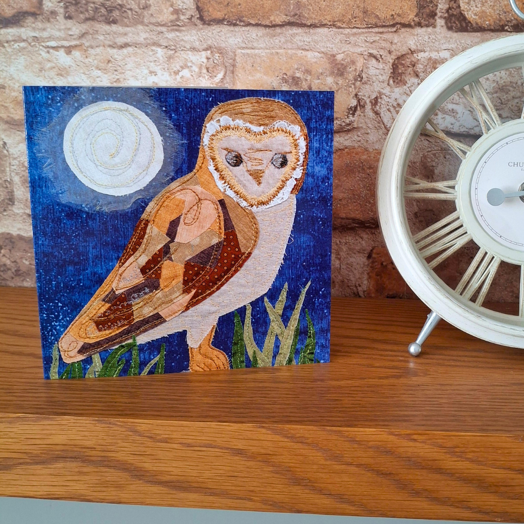 Merlin the Barn Owl Greetings Card - The Midnight Hour