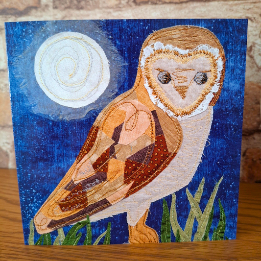 Merlin the Barn Owl Greetings Card - The Midnight Hour