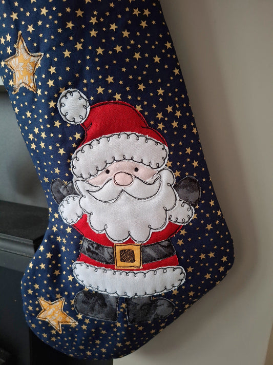 Midnight Star Father Christmas Stocking