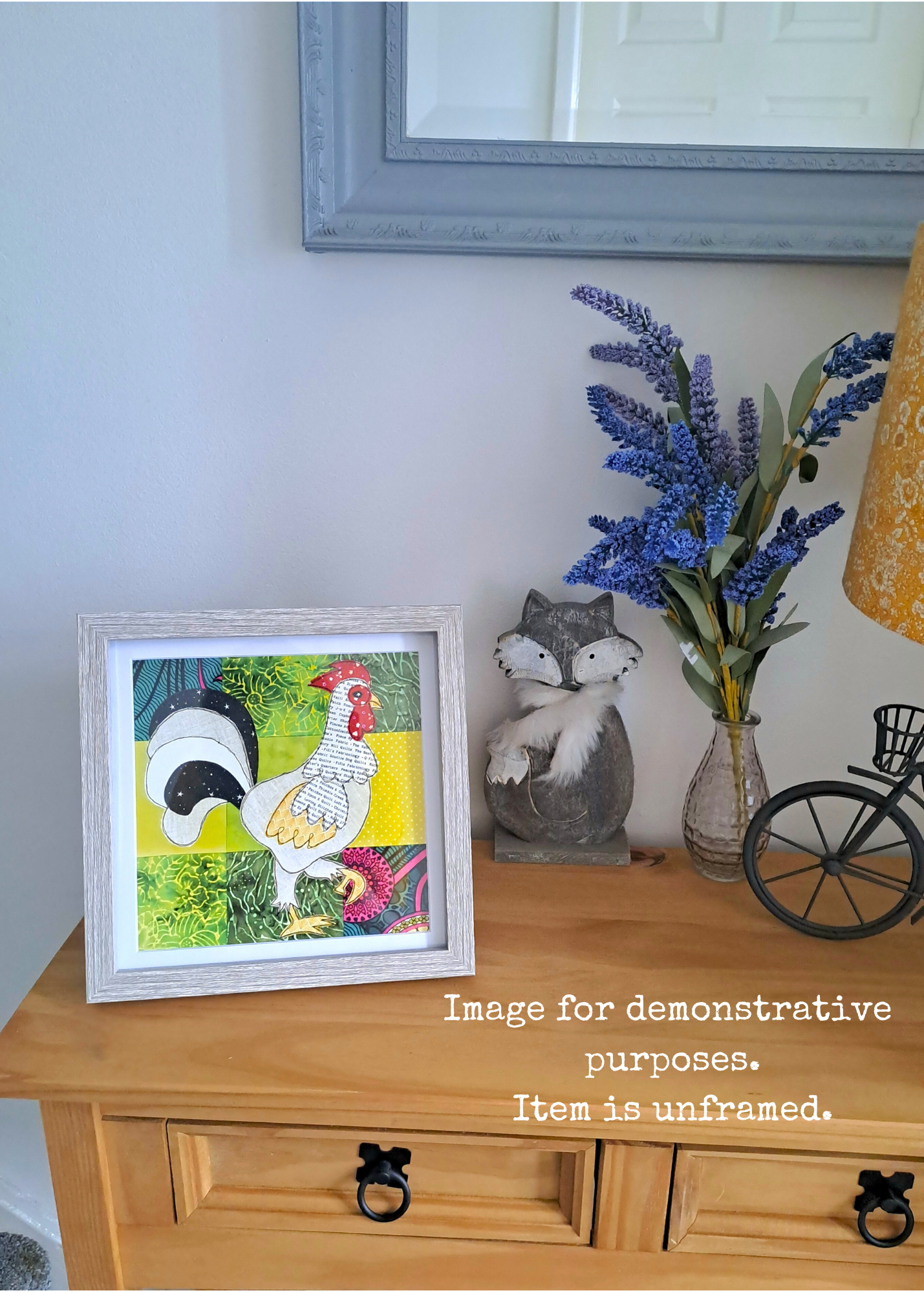 Reuben the Rooster Mounted Print (Unframed)