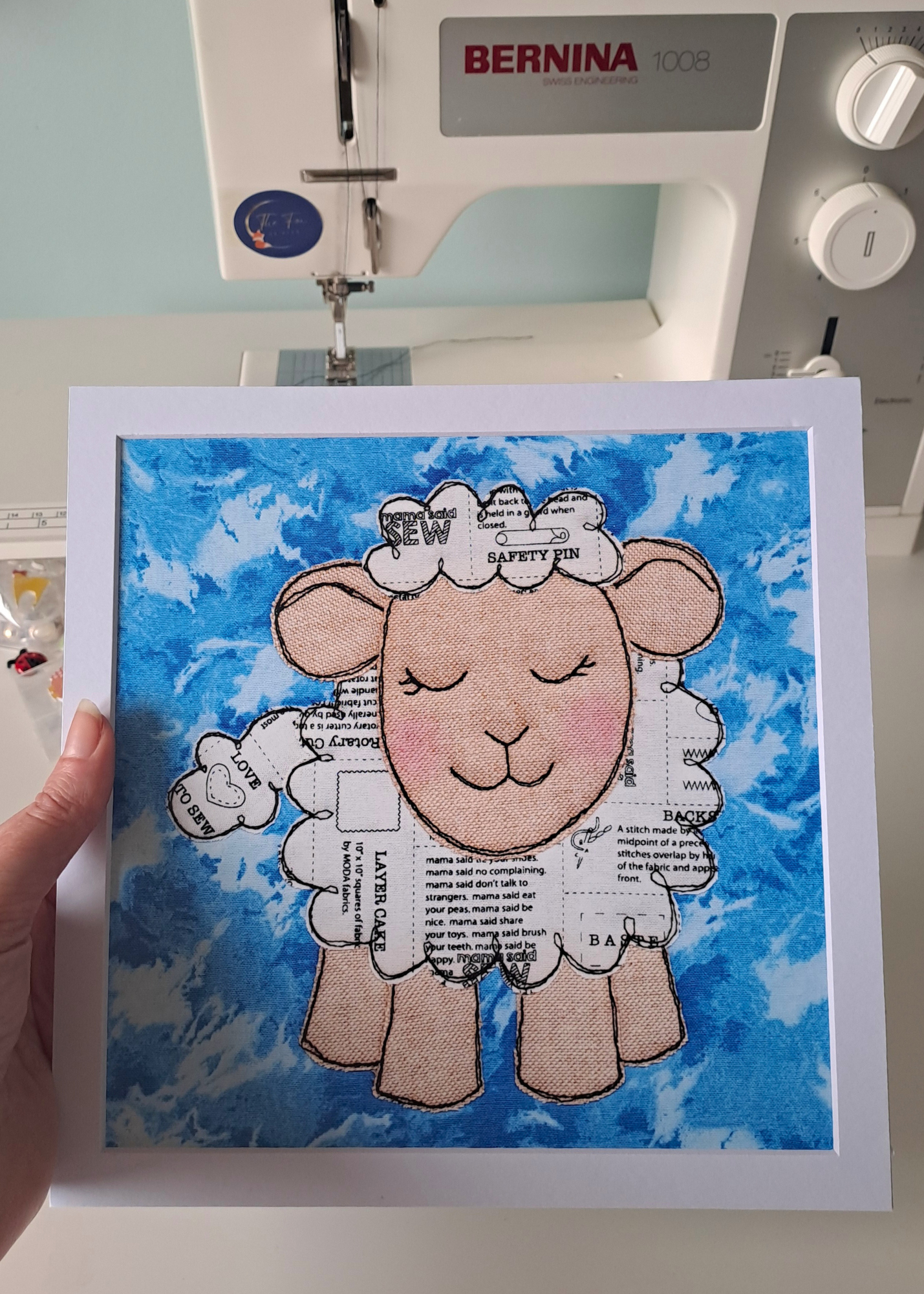 Wayne The Sheep Mounted Print (Unframed)