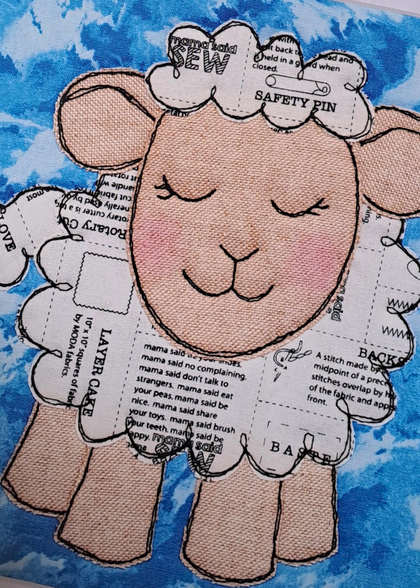 Wayne The Sheep Mounted Print (Unframed)